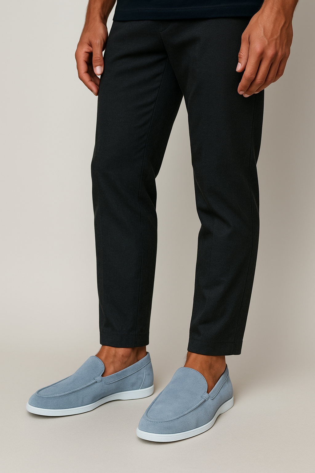 Loafers męskie z fakturą