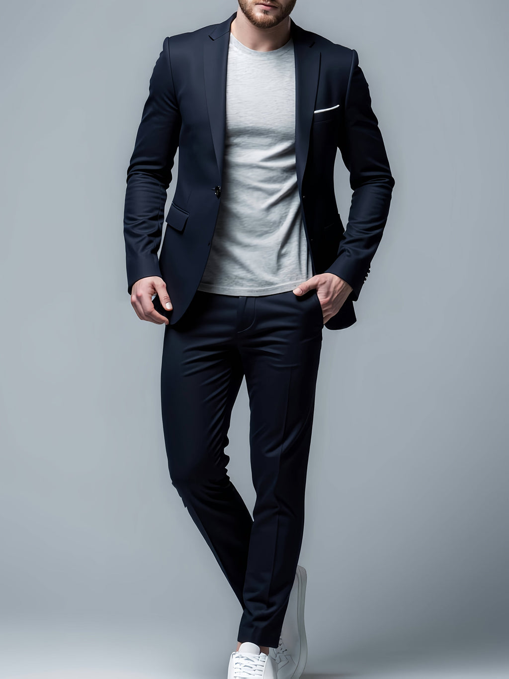 GARNITUR MĘSKI TYPU SLIM FIT