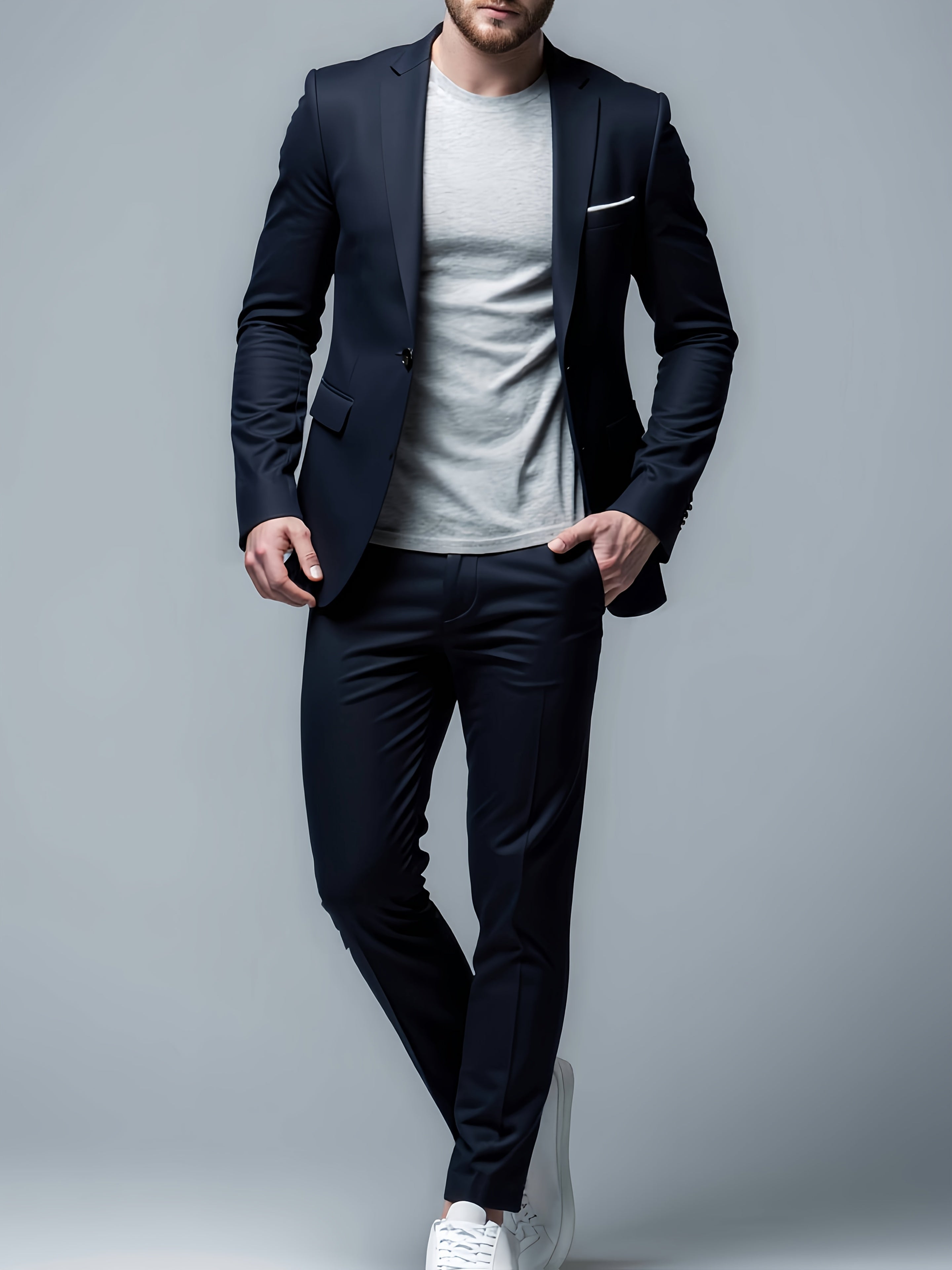GARNITUR MĘSKI TYPU SLIM FIT