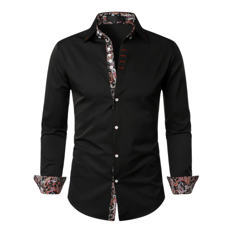 MĘSKA KOSZULA PAISLEY SLIM