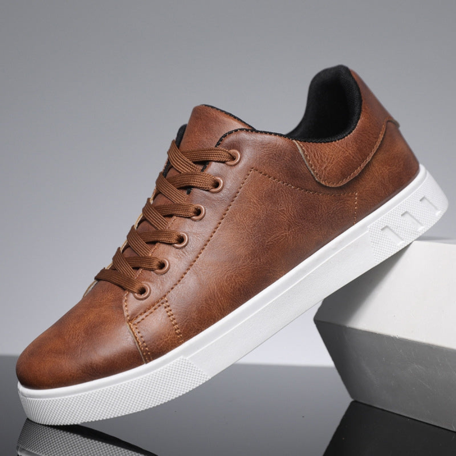 SKÓRZANE SNEAKERSY MĘSKIE