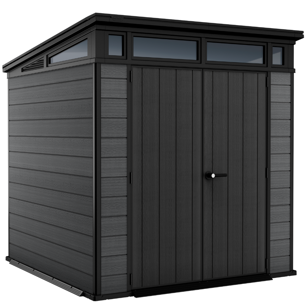 Domek ogrodowy Cortina 7x7 ft – 2,1 m x 2,1 m – zewnętrzny schowek ogrodowy