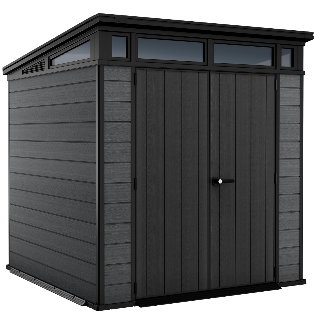 Domek ogrodowy Cortina 7x7 ft – 2,1 m x 2,1 m – zewnętrzny schowek ogrodowy