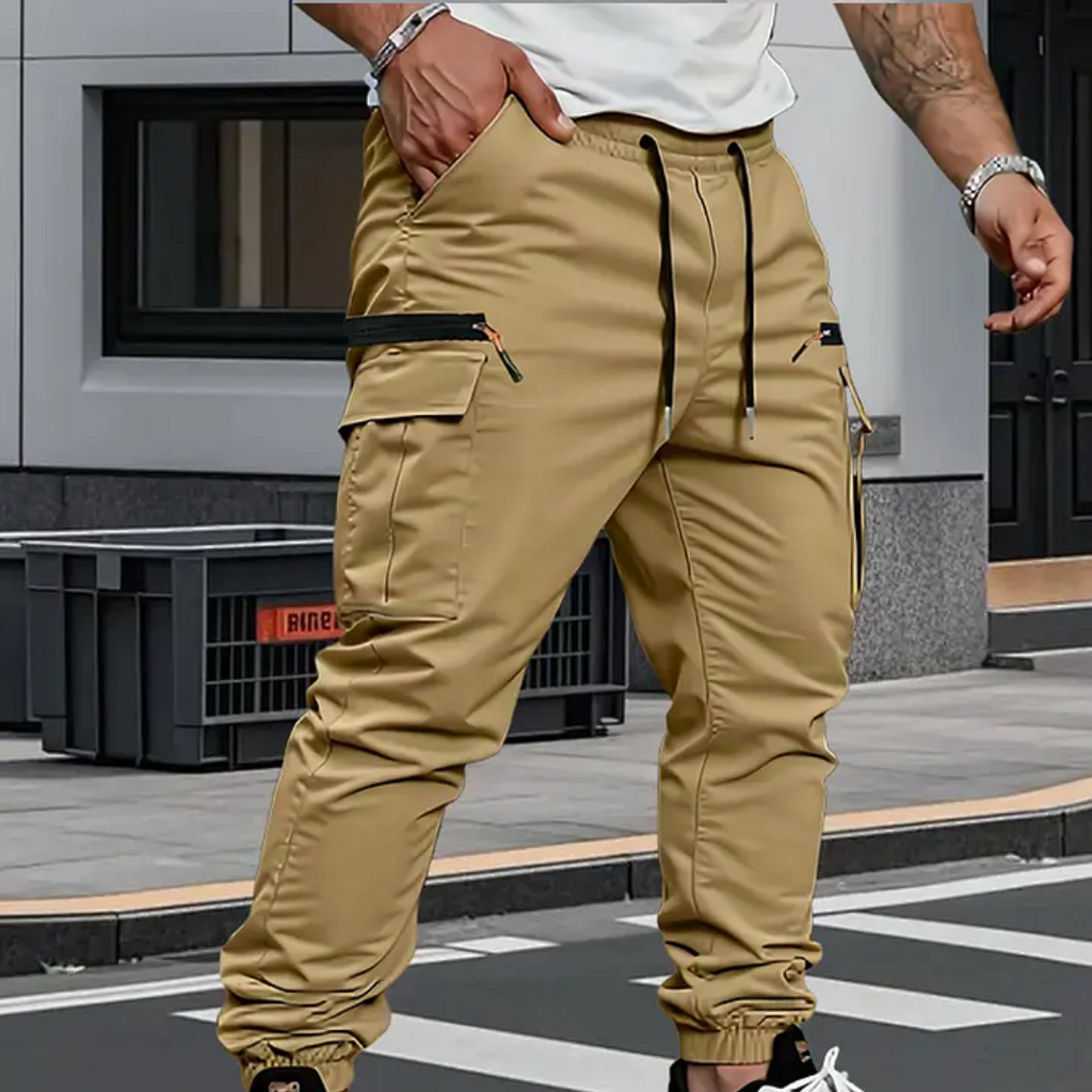 ROZCIĄGLIWE SPODNIE MĘSKIE TYPU JOGGER