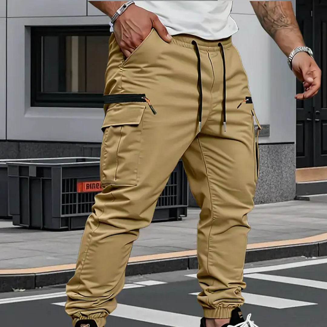 ROZCIĄGLIWE SPODNIE MĘSKIE TYPU JOGGER