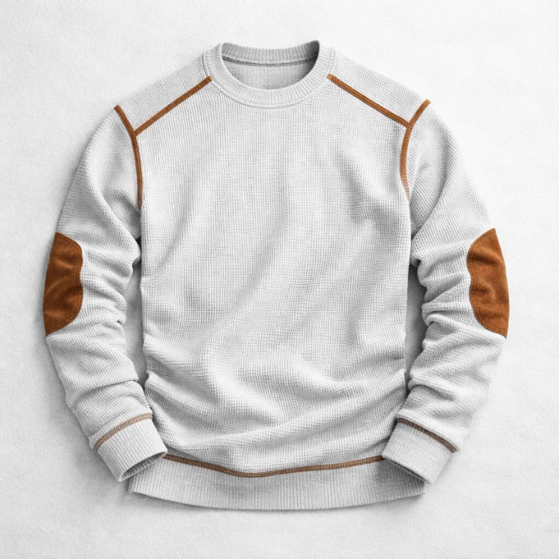 TEKSTUROWANY SWETER DLA MĘŻCZYZN