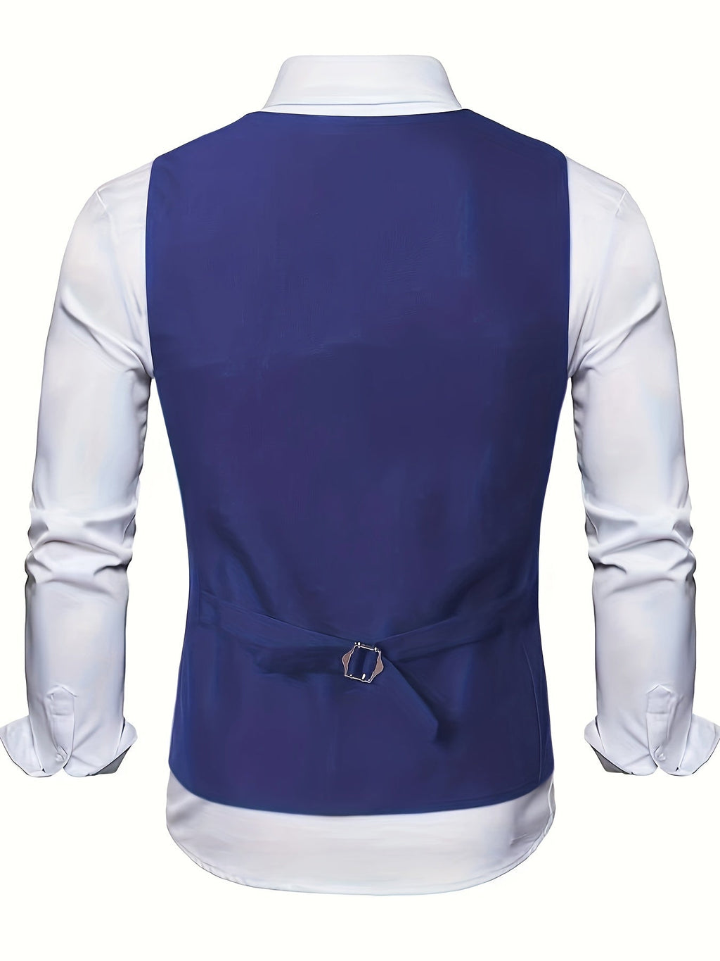 COLLARLESS POLYESTER VEST FOR MEN