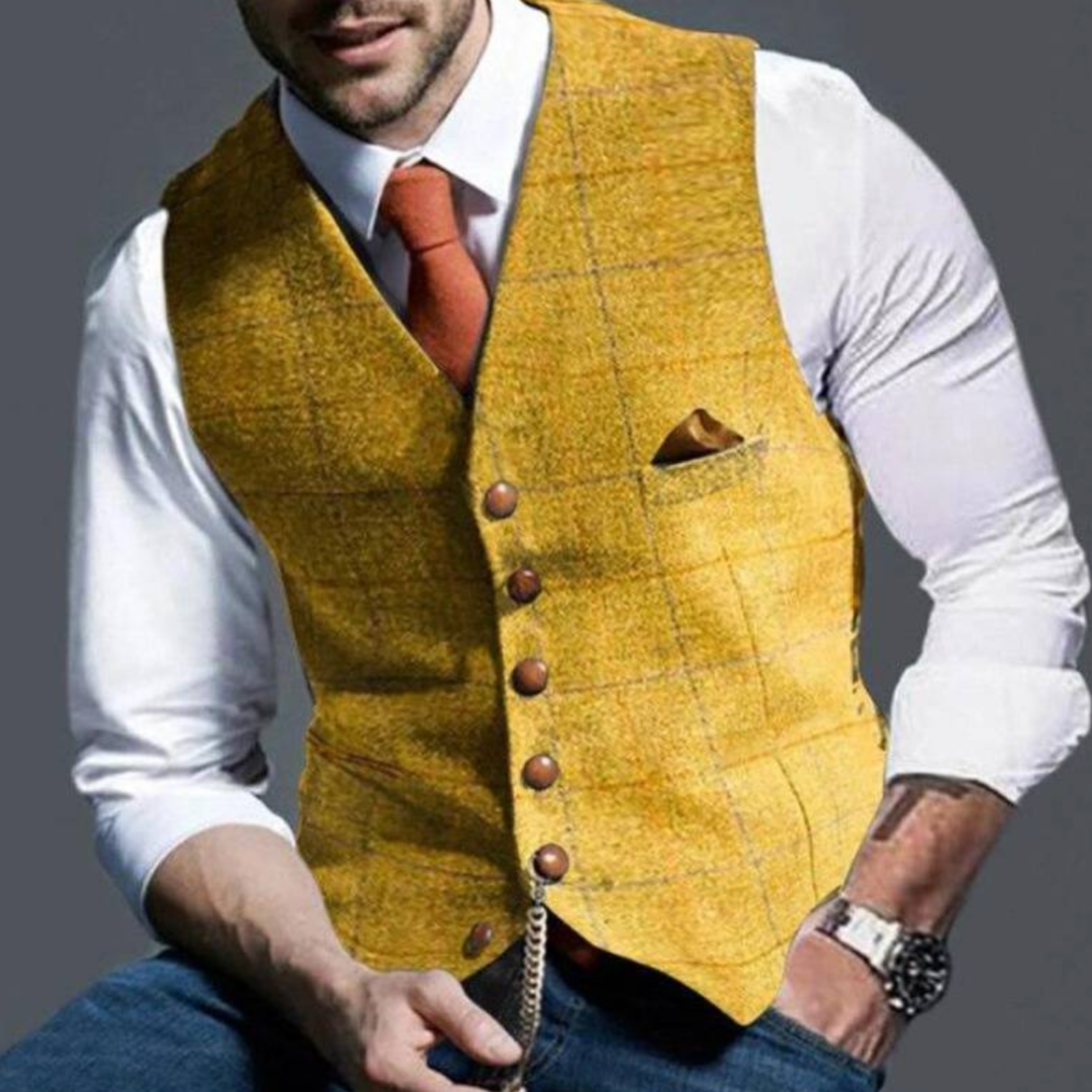 Kamizelka męska SLIM FIT