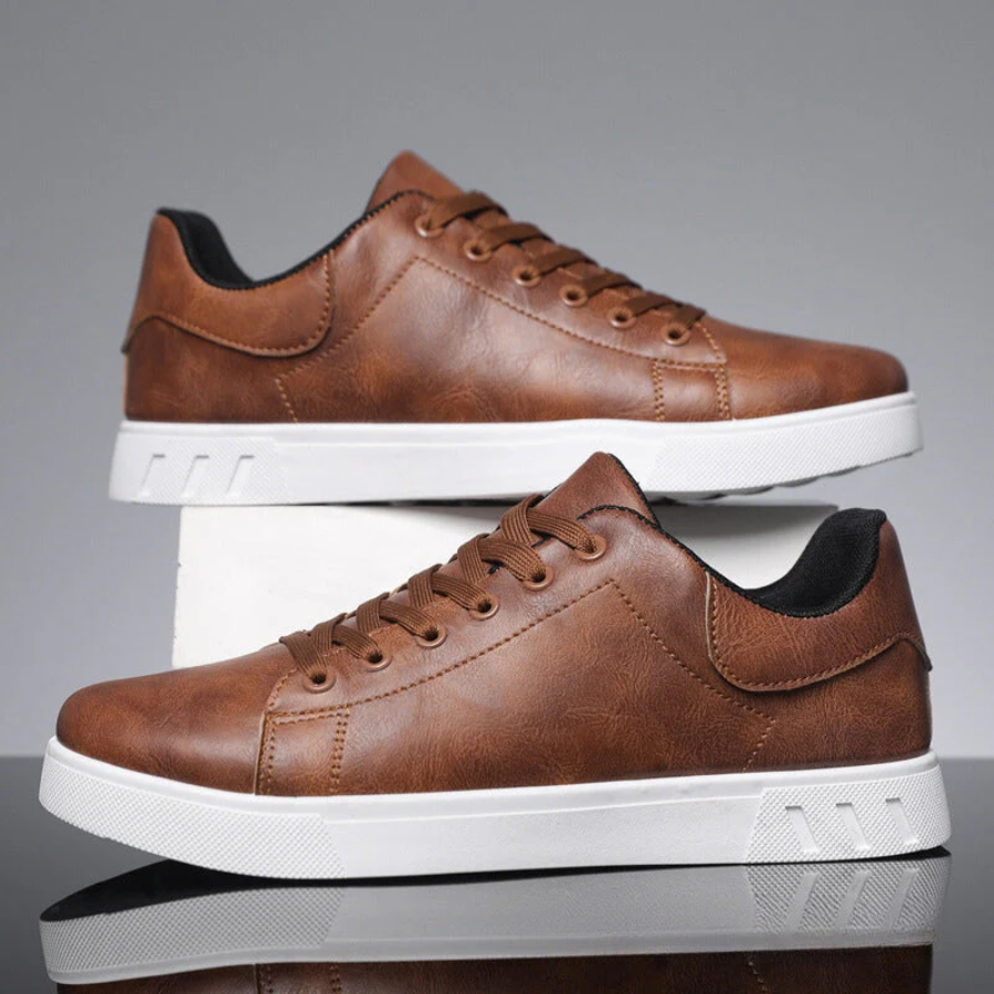 SKÓRZANE SNEAKERSY MĘSKIE