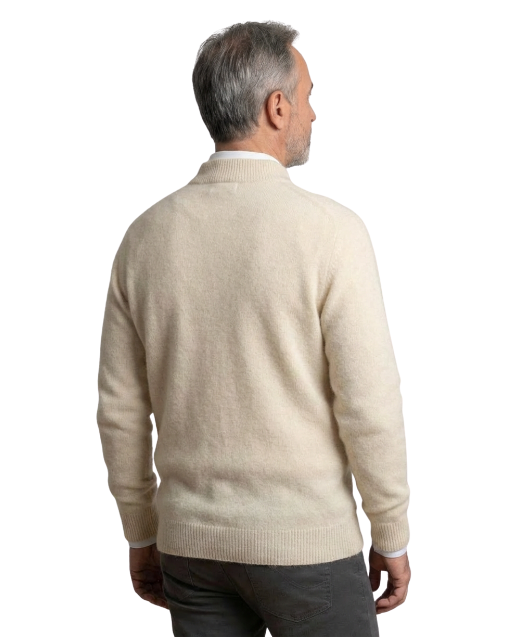 ELEGANCKI DZIERGANY SWETER MĘSKI
