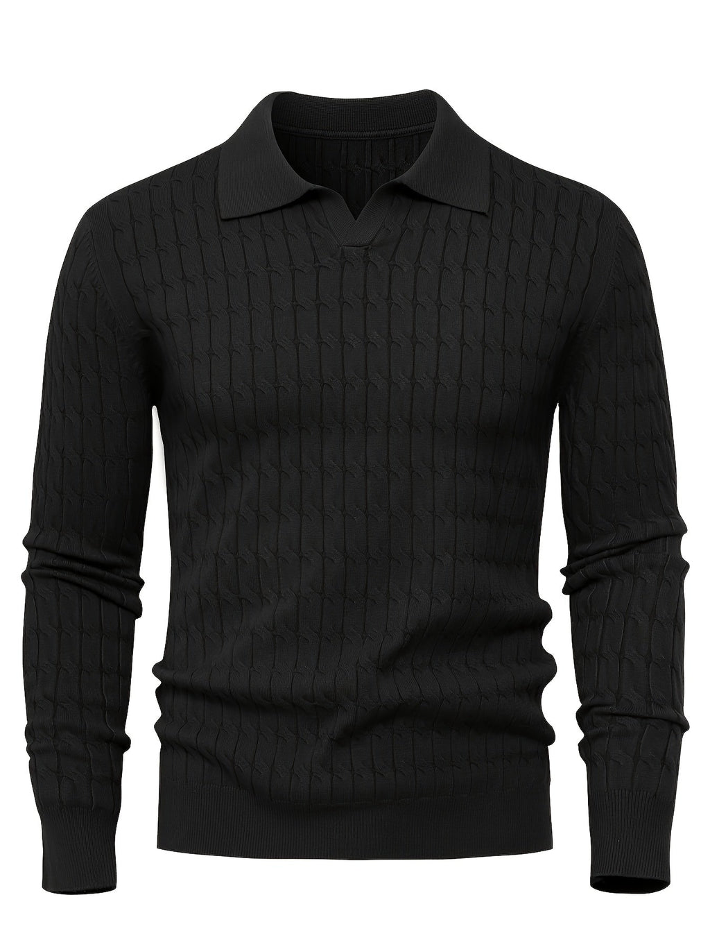 LUŹNY SWETER POLO DLA MĘŻCZYZN