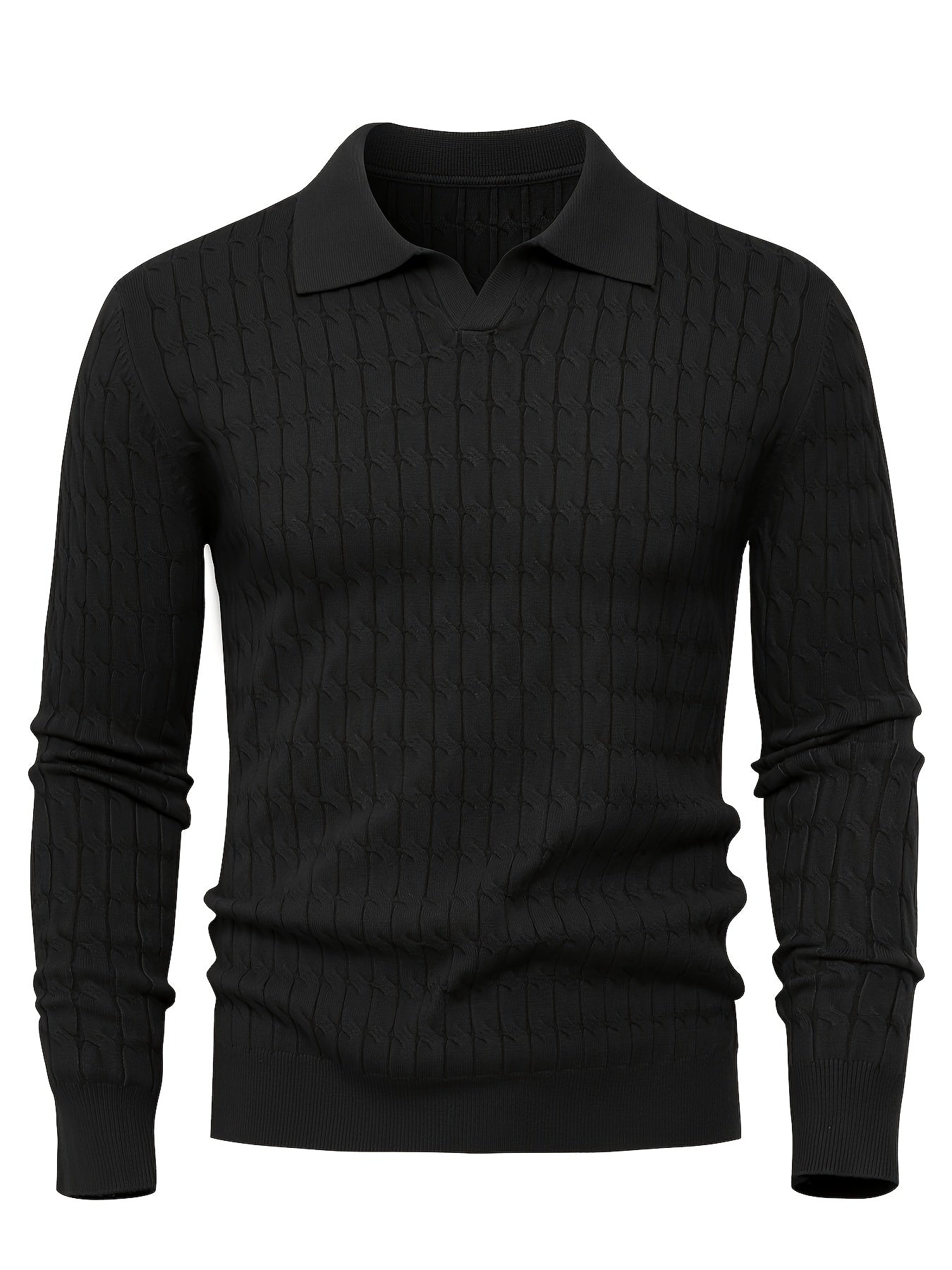 LUŹNY SWETER POLO DLA MĘŻCZYZN
