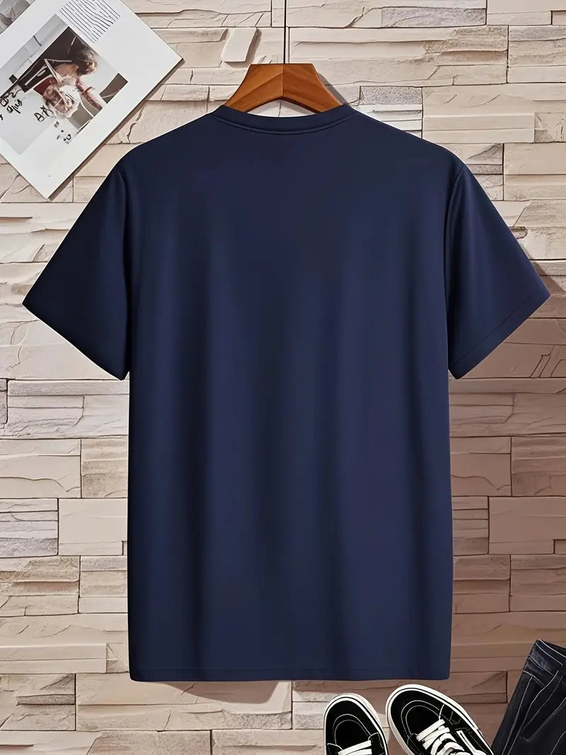 MĘSKI T-SHIRT Z DEKOLTEM V