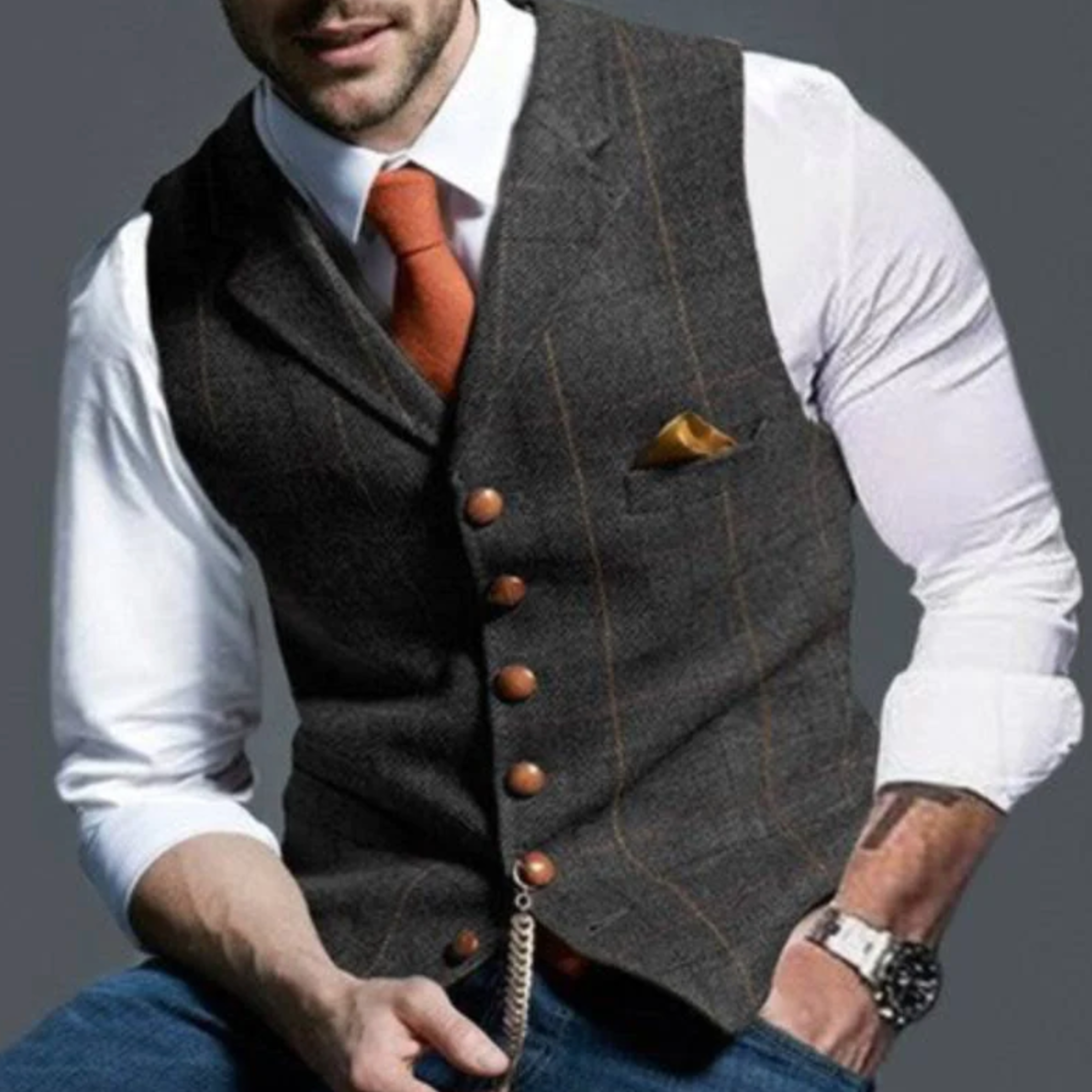 Kamizelka męska SLIM FIT