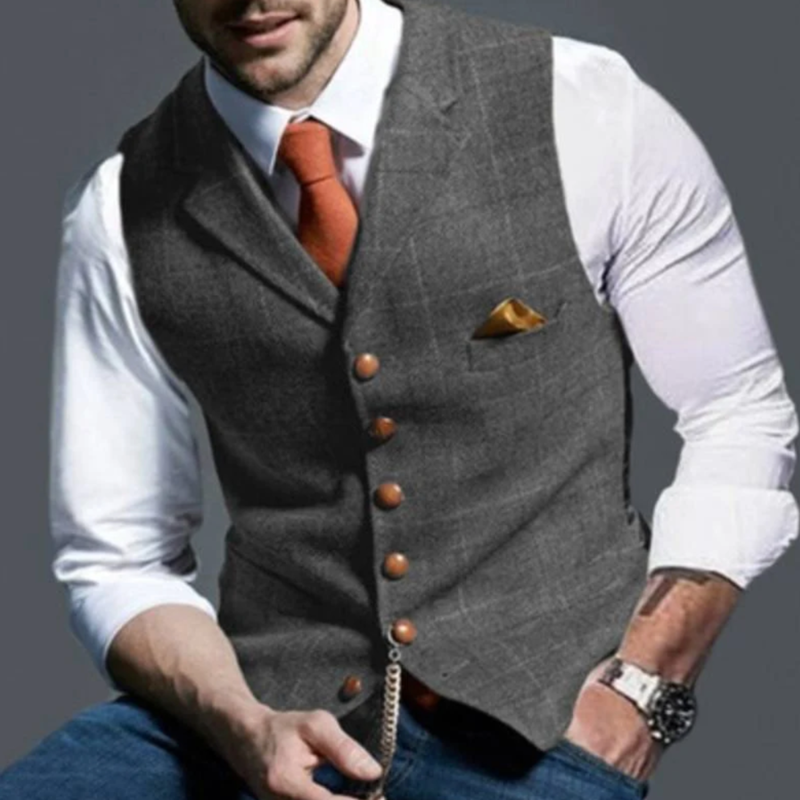 Kamizelka męska SLIM FIT