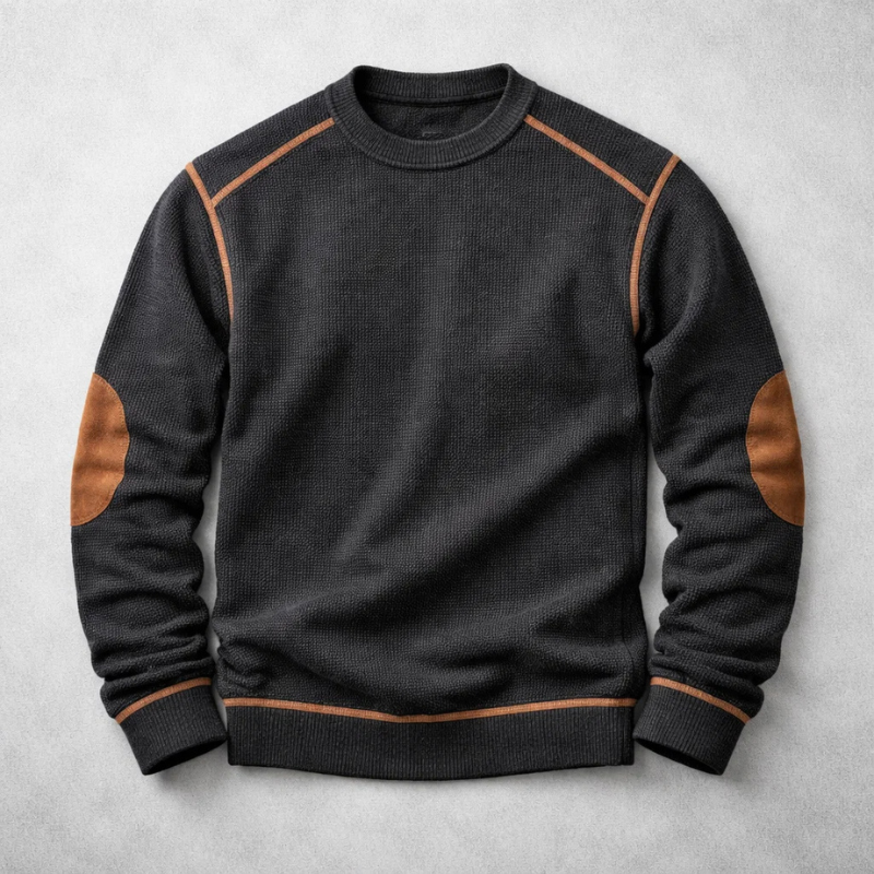 TEKSTUROWANY SWETER DLA MĘŻCZYZN