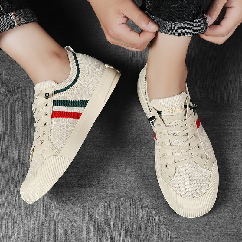 MĘSKIE SNEAKERSY Z SIATECZKI WIĄZANE NA SZNURÓWKI
