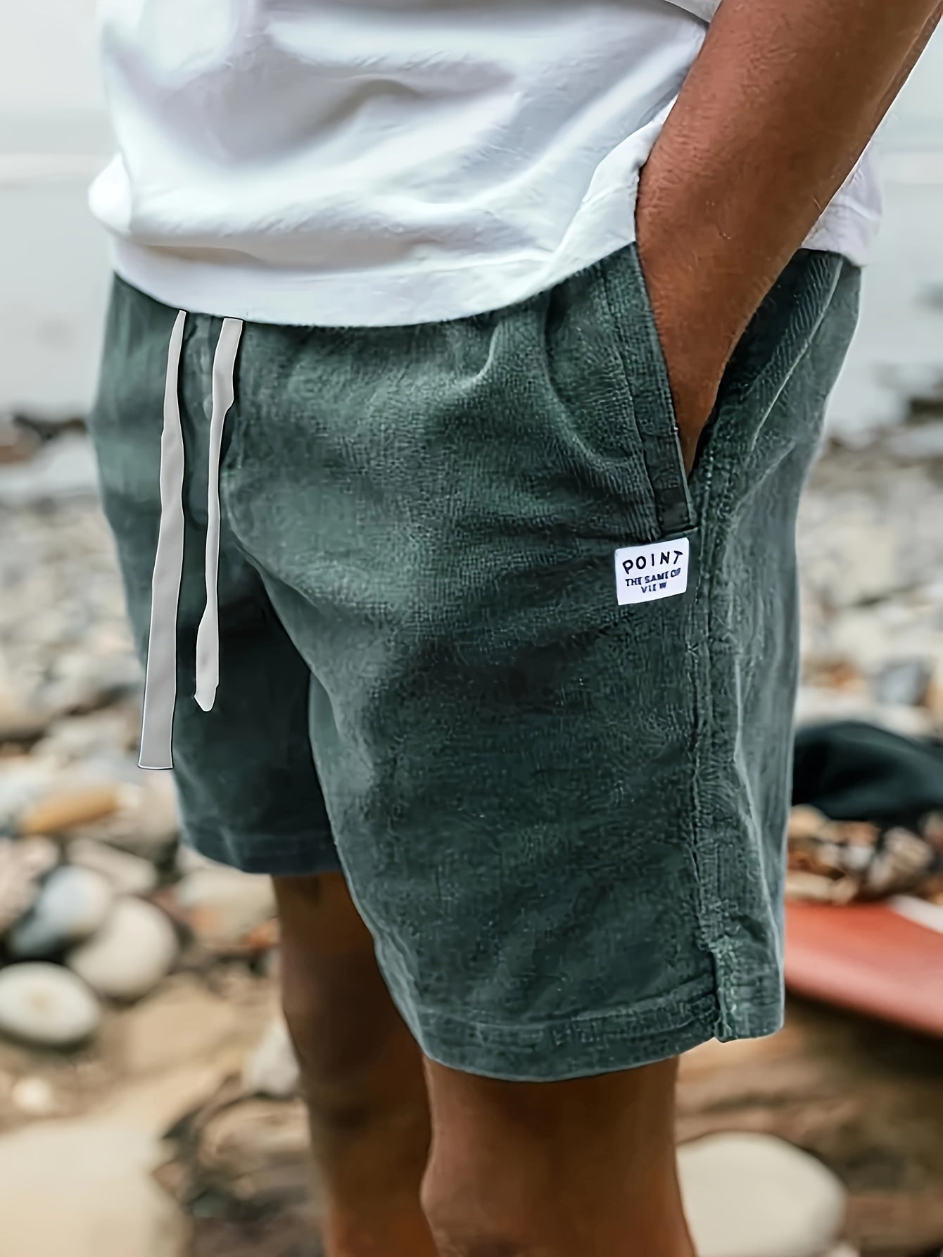 DRAWSTRING KNIT SHORTS FOR MEN