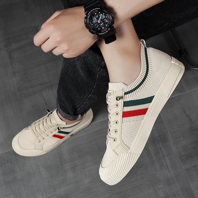 MĘSKIE SNEAKERSY Z SIATECZKI WIĄZANE NA SZNURÓWKI