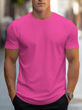 BAWEŁNIANY T-SHIRT MĘSKI Z OKRĄGŁYM DEKOLTEM