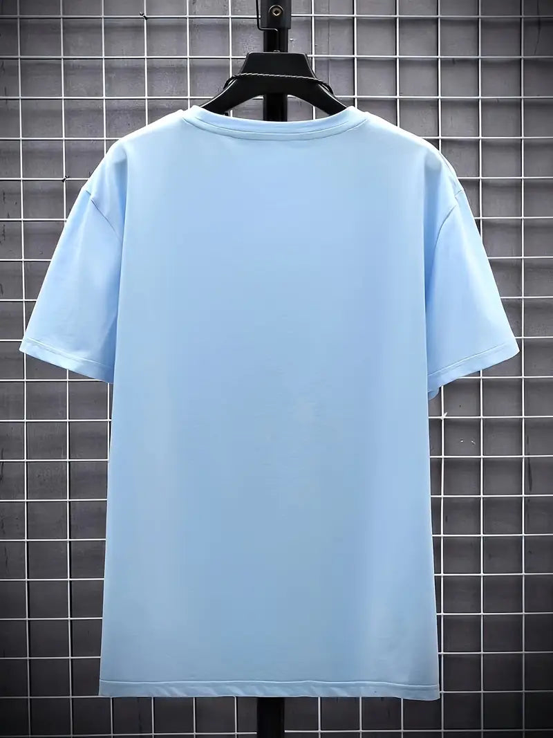 MĘSKI T-SHIRT Z DEKOLTEM V