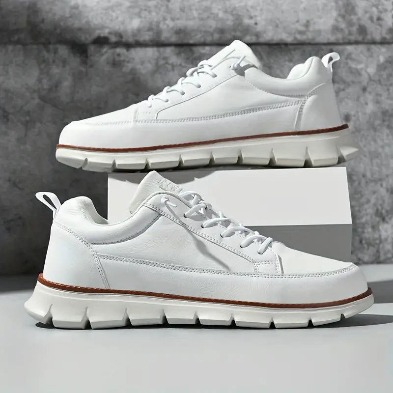 SKÓRZANE SNEAKERSY ZE WSPARCIEM
