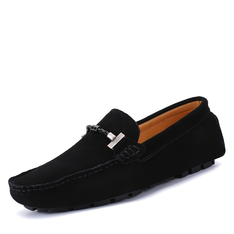 Męskie loafersy z kwadratowym noskiem