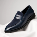 MĘSKIE MOKASYNY ZAMSZOWE TYPU PENNY LOAFERS