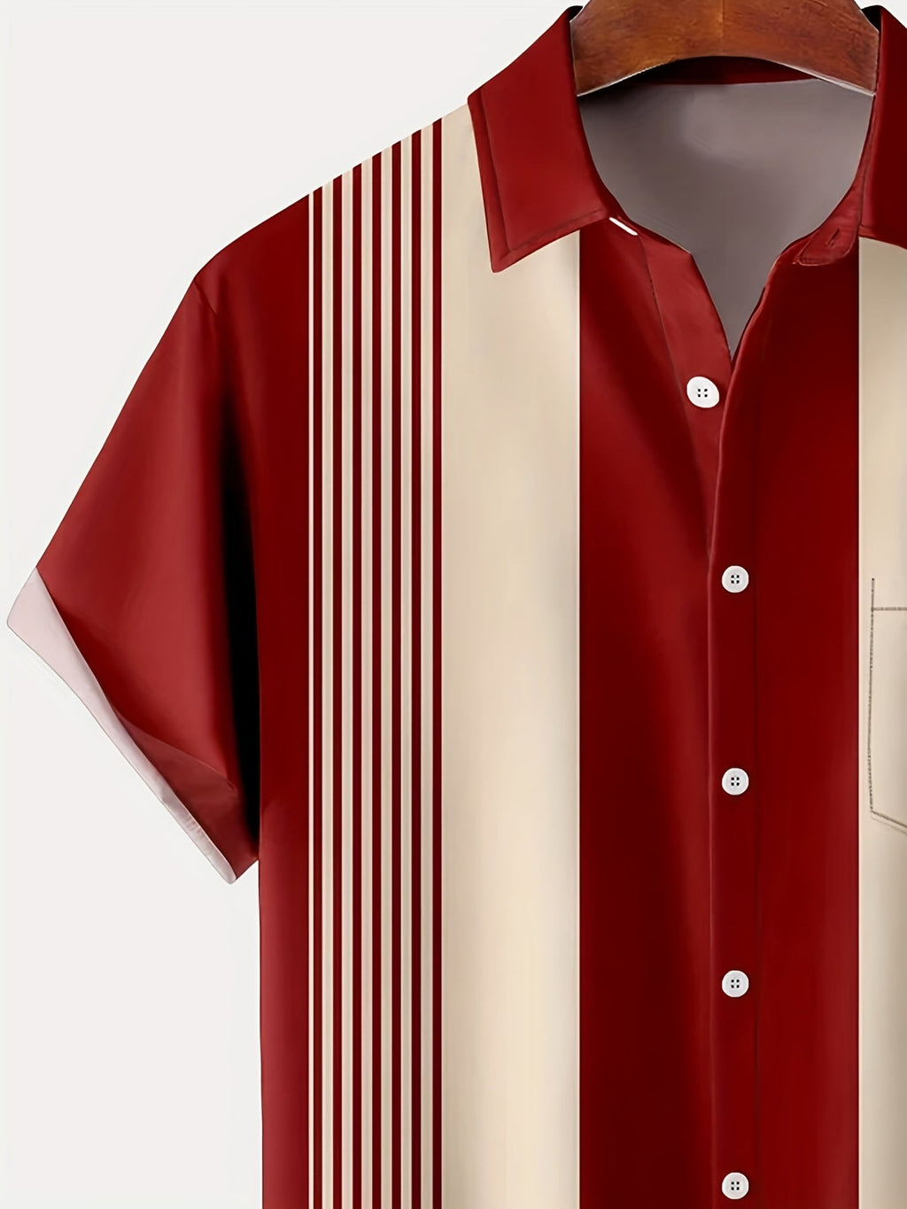 MĘSKA KOSZULA KIESZONKOWA W STYLU VINTAGE