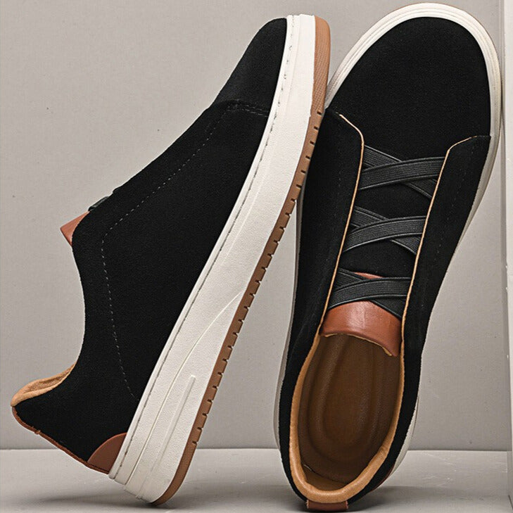MĘSKIE WSUWANE BUTY Z ZAMSZU