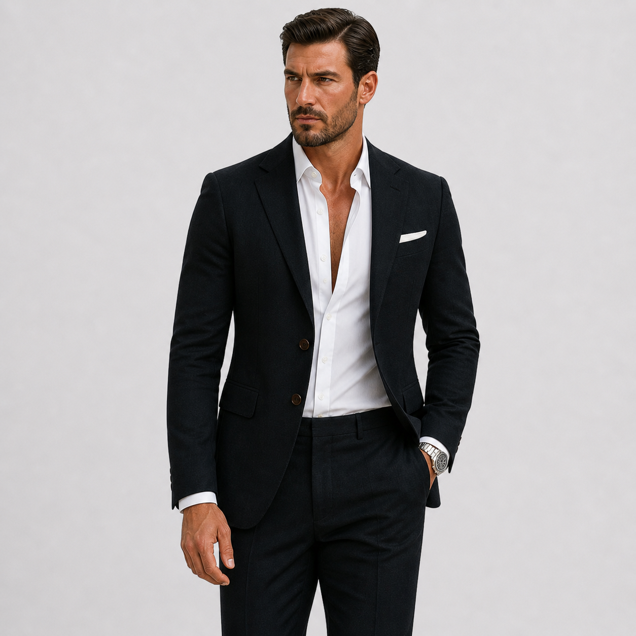 NYLONOWY GARNITUR MĘSKI SLIM-FIT