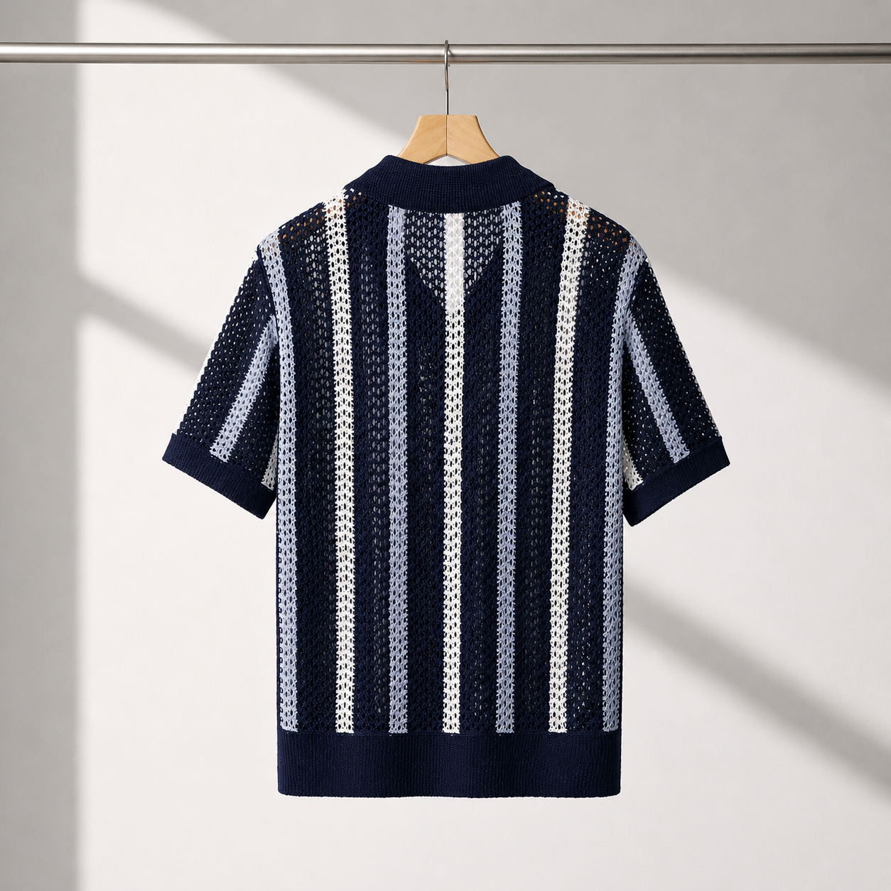 COLLARED KNIT POLO FOR MEN