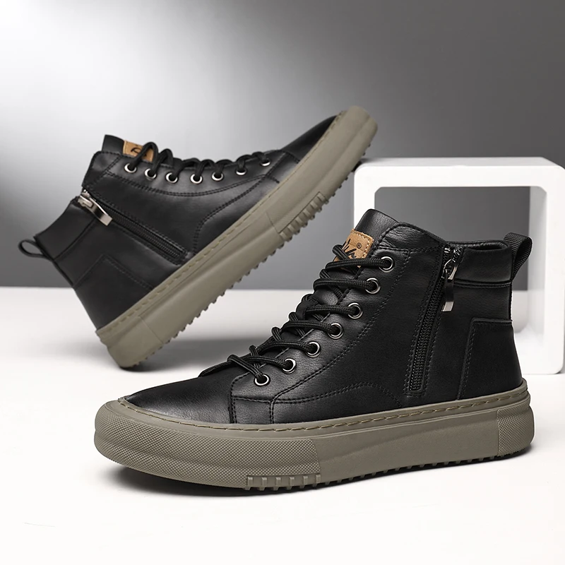 MĘSKIE BUTY Z WYSOKĄ CHOLEWKĄ