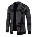 ROZPINANY SWETER MĘSKI W SZACHOWNICĘ