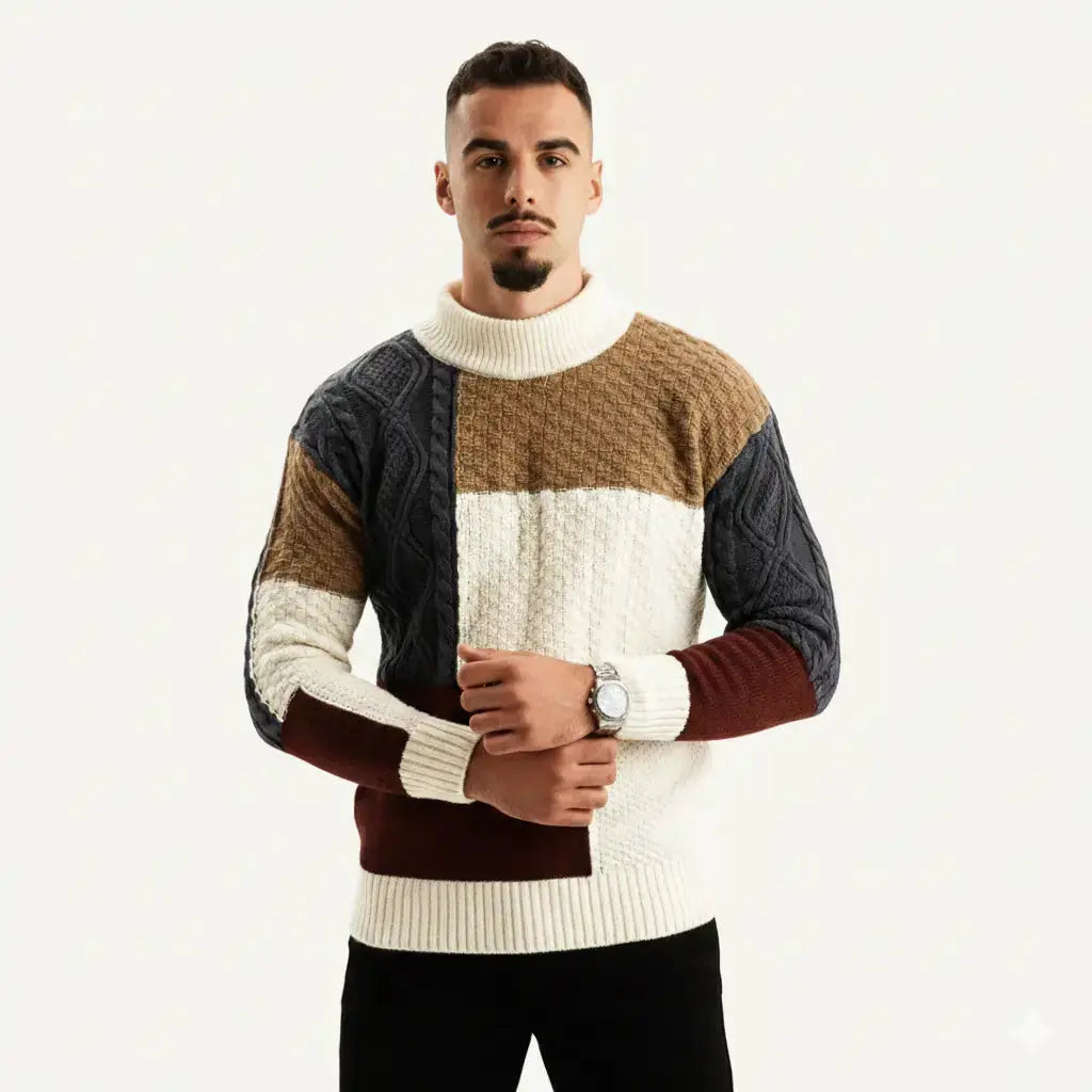 CIEPŁY SWETER MĘSKI