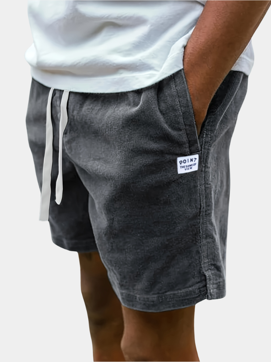 DRAWSTRING KNIT SHORTS FOR MEN