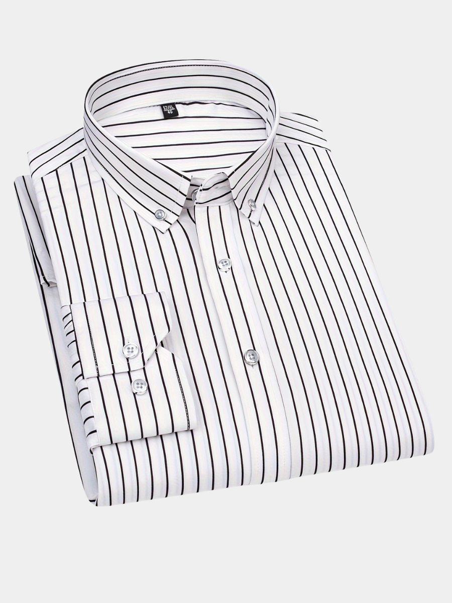 Koszula męska w paski slim fit