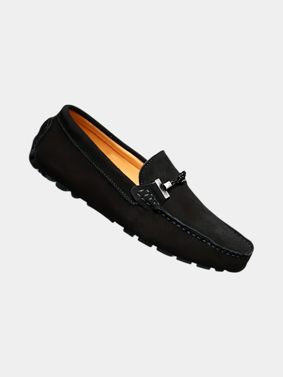 Męskie loafersy z kwadratowym noskiem