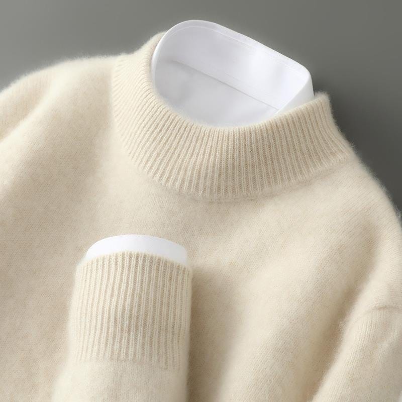 DZIANINOWY SWETER MĘSKI