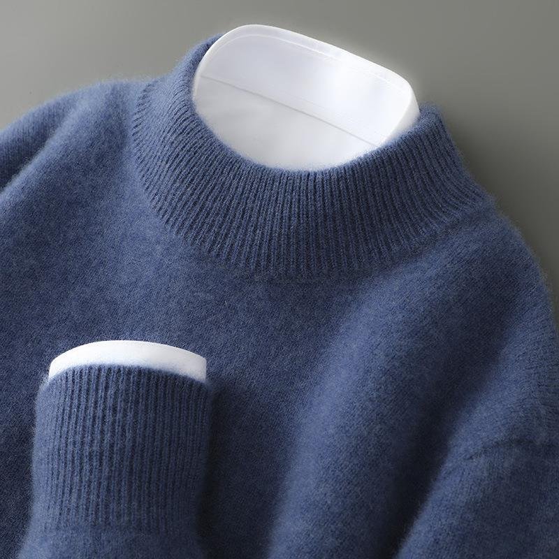 ELEGANCKI DZIERGANY SWETER MĘSKI