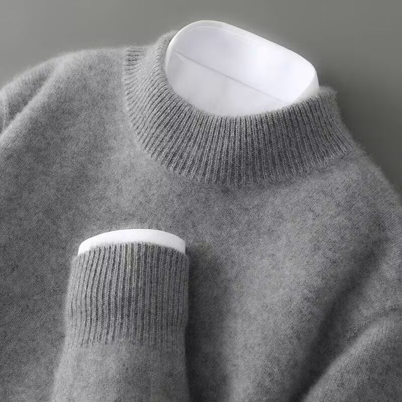 ELEGANCKI DZIERGANY SWETER MĘSKI