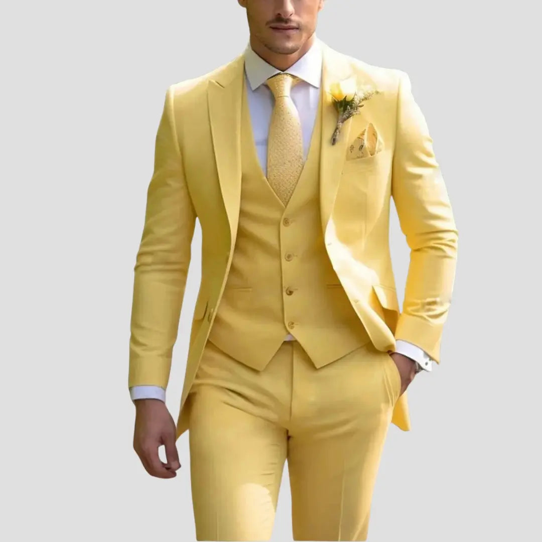 FORMALNY TRZYCZĘŚCIOWY GARNITUR MĘSKI