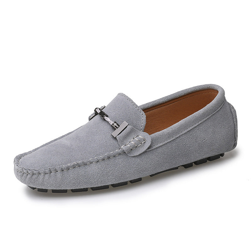 Męskie loafersy z kwadratowym noskiem