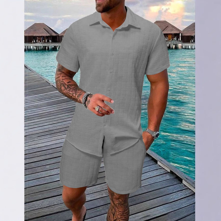 LETNI KOMPLET SLIM FIT DLA MĘŻCZYZN