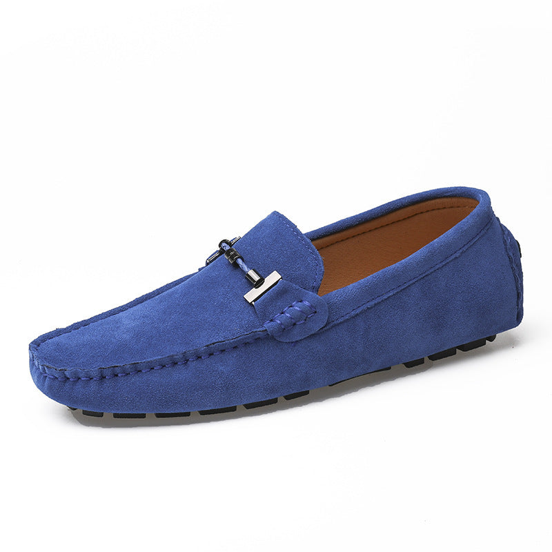 Męskie loafersy z kwadratowym noskiem