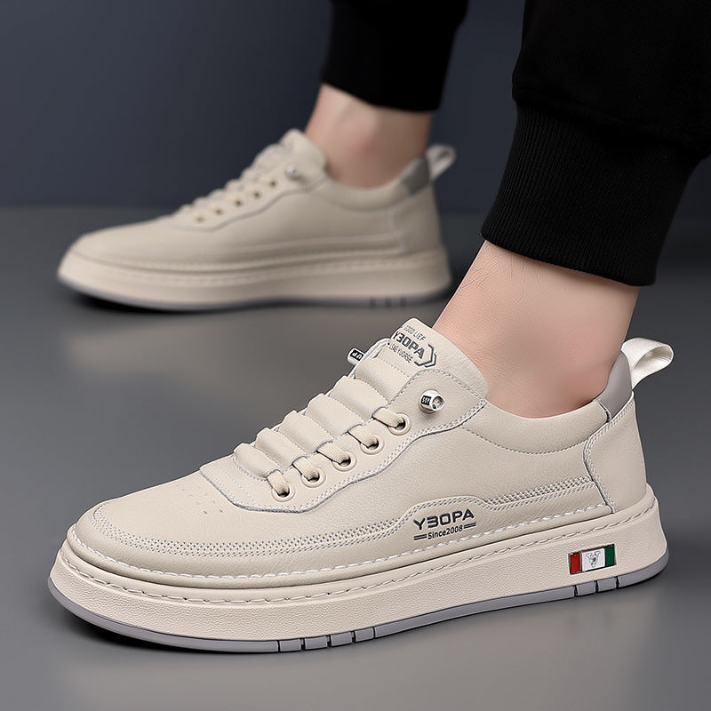 AMORTYZOWANE SKÓRZANE SNEAKERSY MĘSKIE