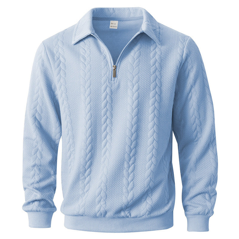 ELEGANT HALF-ZIP POLO FOR MEN