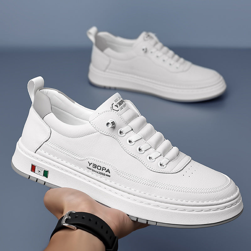 AMORTYZOWANE SKÓRZANE SNEAKERSY MĘSKIE