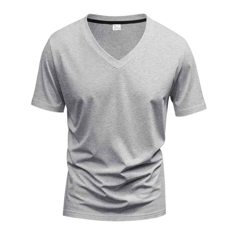 MĘSKI T-SHIRT Z DEKOLTEM V