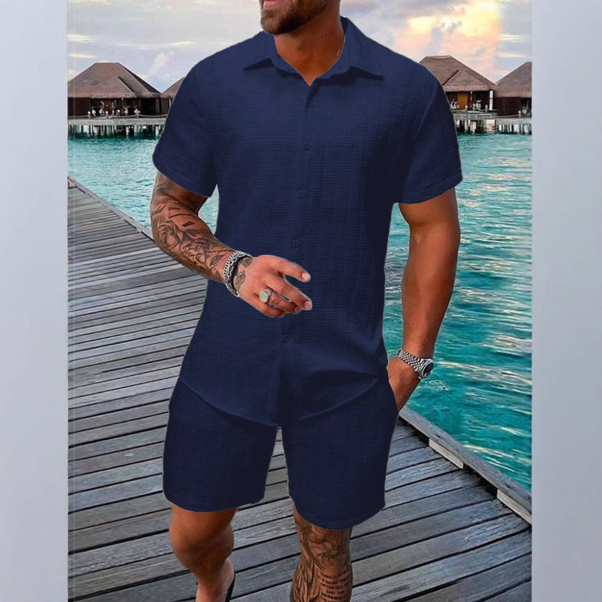 LETNI KOMPLET SLIM FIT DLA MĘŻCZYZN